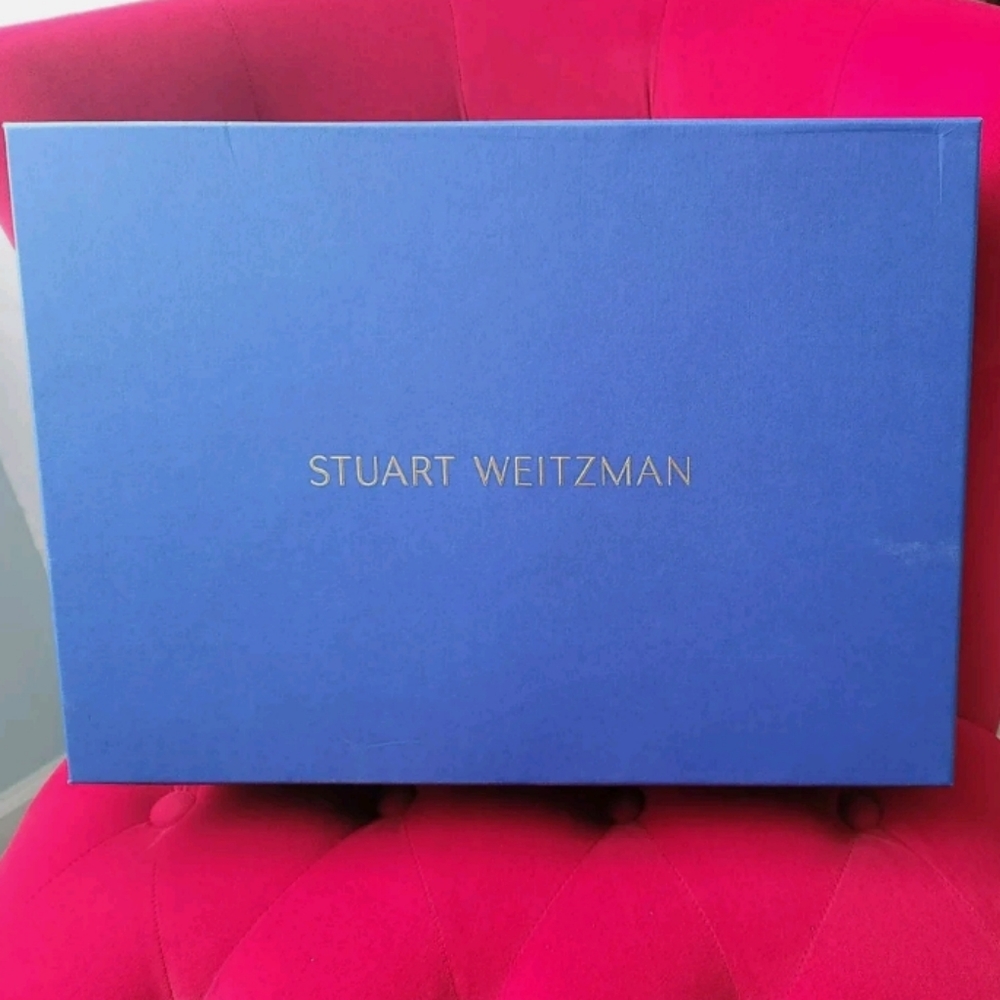 Stuart Weitzman Shoe ankle boots storage Box Gift 17" x 12" x 4.5" Dust bag